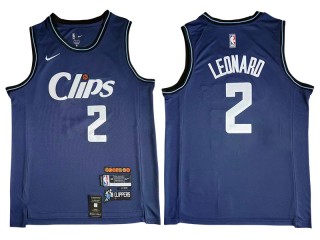 Los Angeles Clippers #2 Kawhi Leonard Navy 2023/24 City Edition Jersey