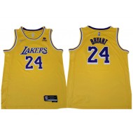 Los Angeles Lakers #24 Kobe Bryant Yellow Diamond Swingman Jersey