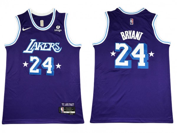 Los Angeles Lakers #24 Kobe Bryant Purple 2021/22 City Edition Swingman Jersey