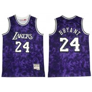 M&N Los Angeles Lakers #24 Kobe Bryant Purple Sky Hardwood Classics Jersey