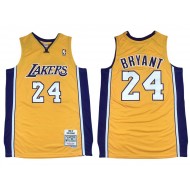 M&N Los Angeles Lakers #24 Kobe Bryant Yellow 2006/07 Hardwood Classics Jersey