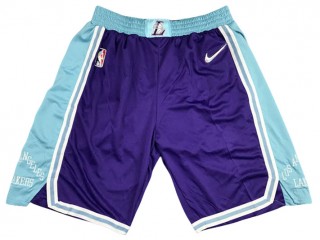 Los Angeles Lakers Purple 75th Anniversary City Edition Basketball Shorts