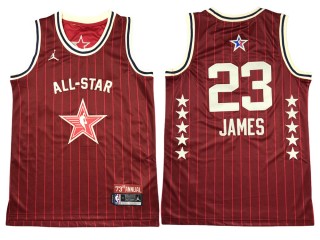 Los Angeles Lakers #23 Lebron James Red 2024 NBA All-Star Game Swingman Jersey