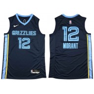 Memphis Grizzlies #12 Ja Morant Navy Swingman Icon Edition Jersey