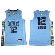 Memphis Grizzlies #12 Ja Morant 2022/23 Light Blue Statement Edition Swingman Jersey