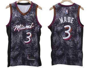 Miami Heat #3 Dwyane Wade Black Fashion Swingman Jersey