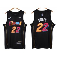 Miami Heat #22 Jimmy Butler Black 2021/22 City Edition Swingman Jersey