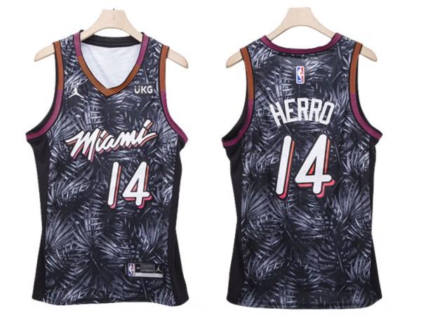 Miami Heat #14 Tyler Herro Black Fashion Swingman Jersey