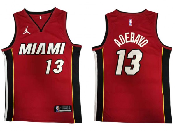 Miami Heat #13 Bam Adebayo Red Swingman Jersey