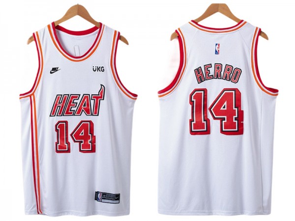 Miami Heat #14 Tyler Herro White 2022/23 Classic Edition Swingman Jersey