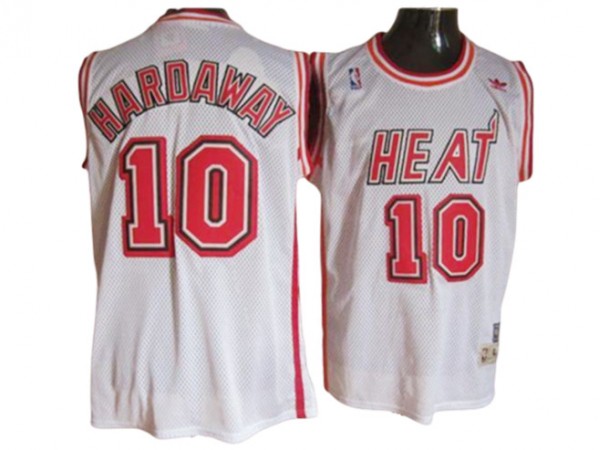 Miami Heat #10 Tim Hardaway White Hardwood Classic Jersey