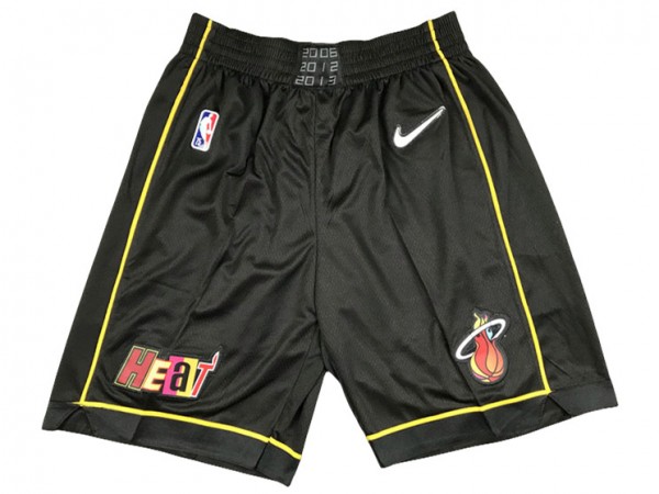 Miami Heat Black 75th Anniversary City Edition Basketball Shorts