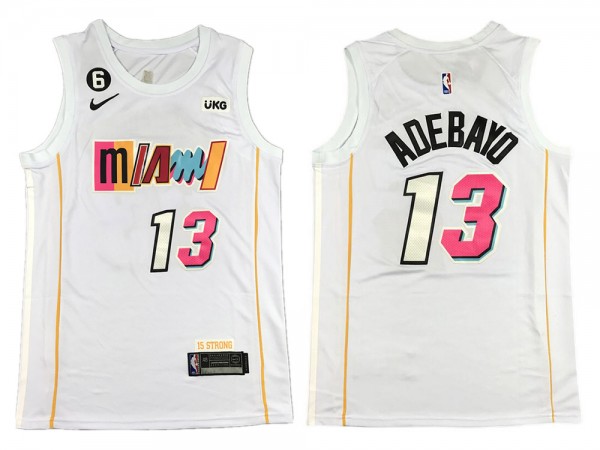 Miami Heat #13 Bam Adebayo White 2022/23 City Edition Swingman Jersey