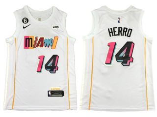 Miami Heat #14 Tyler Herro White 2022/23 City Edition Swingman Jersey