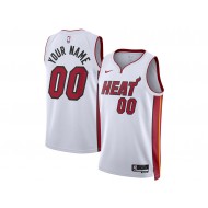 Custom Miami Heat White Association Edition Jersey