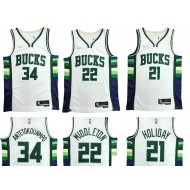 Milwaukee Bucks White City Edition Fastbreak Replica Jersey