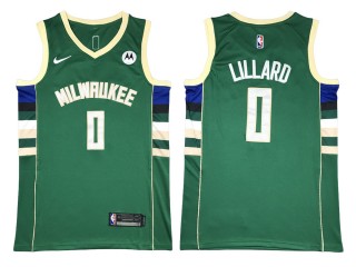 Milwaukee Bucks #0 Damian Lillard Green Swingman Jersey