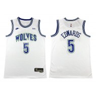 Minnesota Timberwolves #5 Anthony Edwards White Classic Edition Swingman Jersey