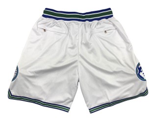 Minnesota Timberwolves White Classic Edition Shorts