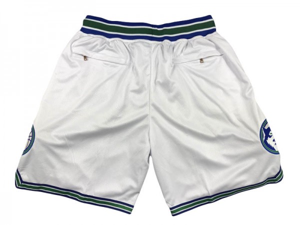 Minnesota Timberwolves White Classic Edition Shorts