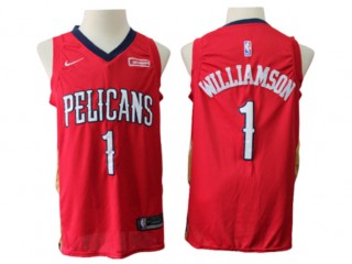 New Orleans Pelicans #1 Zion Williamson Red Swingman Jersey