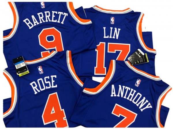 New York Knicks Blue & White Fastbreak Replica Jersey