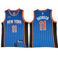 New York Knicks #11 Jalen Brunson Blue 2023/24 City Edition Swingman Jersey