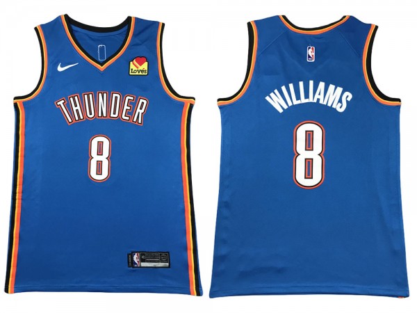 Oklahoma City Thunder #8 Jalen Williams Blue Swingman Jersey