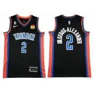 Oklahoma City Thunder #2 Shai Gilgeous-Alexander Black 2022-23 City Edition Swingman Jersey