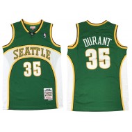 M&N Seattle SuperSonics #35 Kevin Durant Green 2007-08 Hardwood Classics Jersey