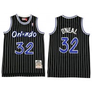 M&N Orlando Magic #32 Shaquille O'Neal Black 1994/95 Hardwood Classics Jersey