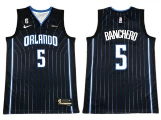 Orlando Magic #5 Paolo Banchero Black Swingman Jersey