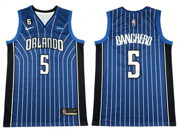 Orlando Magic #5 Paolo Banchero Royal Blue Swingman Jersey