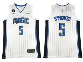 Orlando Magic #5 Paolo Banchero White Swingman Jersey