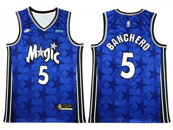 Orlando Magic #5 Paolo Banchero Blue 2023/24 Classic Edition Swingman Jersey