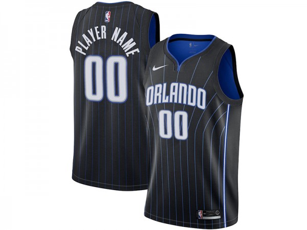 Custom Orlando Magic Black Icon Edition Swingman Jersey