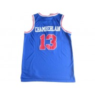 Philadelphia 76ers #13 Wilt Chamberlain Blue Throwback Jersey