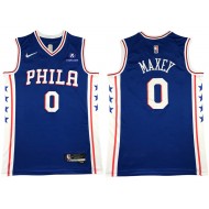 Philadelphia 76ers #0 Tyrese Maxey Royal Swingman Jersey