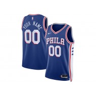 Custom Philadelphia 76ers Red Statement Edition Swingman Jersey