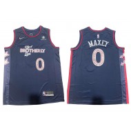 Philadelphia 76ers #0 Tyrese Maxey Navy 2023/24 City Edition Swingman Jersey