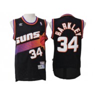 Phoenix Suns #34 Charles Barkley Black Hardwood Classic Jersey