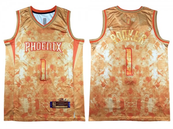 Phoenix Suns #1 Devin Booker Orange Select Series Swingman Jersey