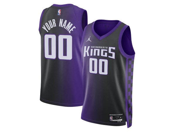 Custom Sacramento Kings Black Statement Edition Swingman Jersey