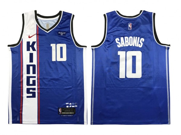 Sacramento Kings #10 Domantas Sabonis Blue 2023/24 City Edition Swingman Jersey