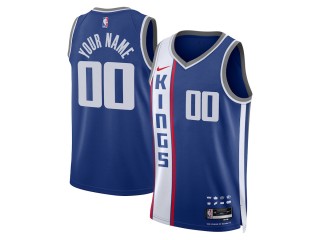 Custom Sacramento Kings Blue 2023/24 City Edition Swingman Jersey