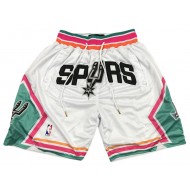 San Antonio Spurs White City Edition Basketball Shorts