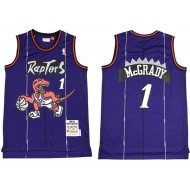 M&N Toronto Raptors #1 Tracy McGrady Purple 1998/99 Hardwood Classics Jersey