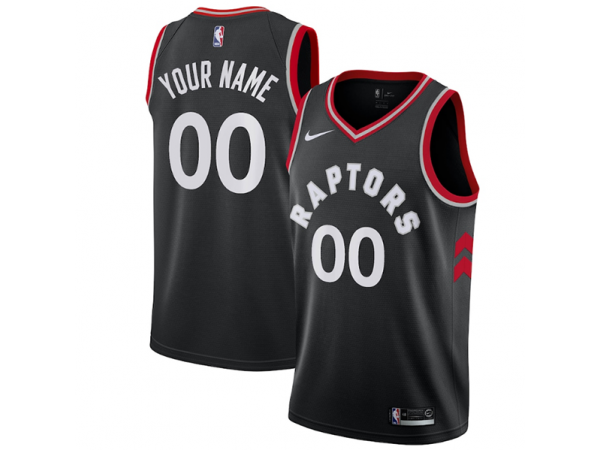 Custom Toronto Raptors Black Swingman Jersey