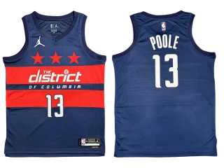 Washington Wizards #13 Jordan Poole Navy Swingman Jersey