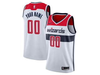 Custom Washington Wizards White Association Edition Jersey